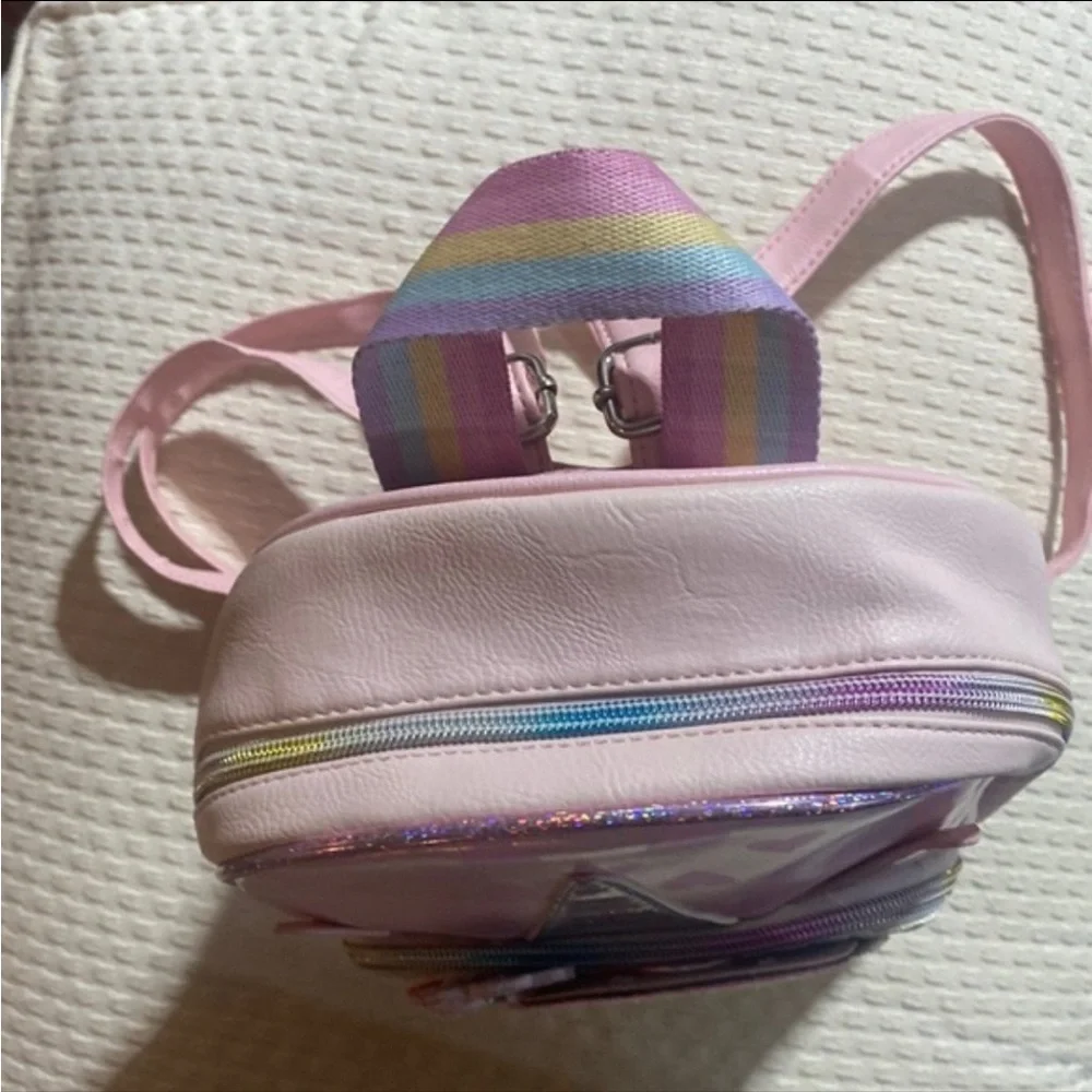 Miss Gwen’s OMG Pink Unicorn Mini Backpack Glitter Kids School Book Bag